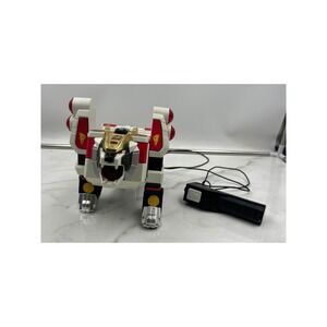 Vintage 1994 Power Rangers White Tigerzord Wired Remote Control Toy Empire Saban